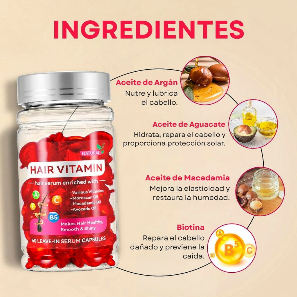 Suero Capilar Nutritivo - Vitaminas Para Cabello.