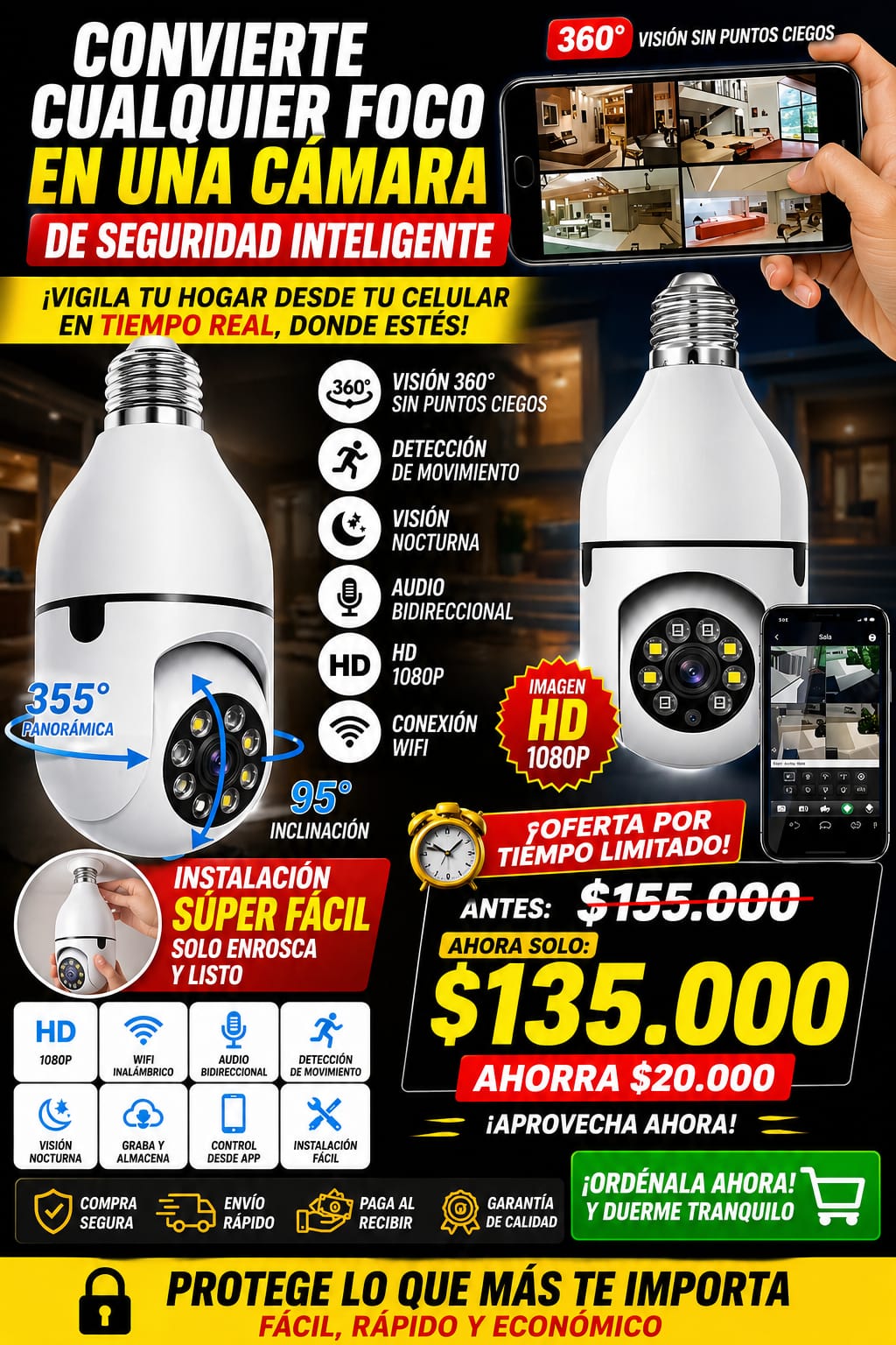 Camara bombillo